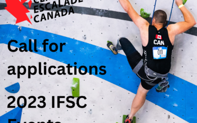 Para-Climbing Application – 2023 IFSC Events