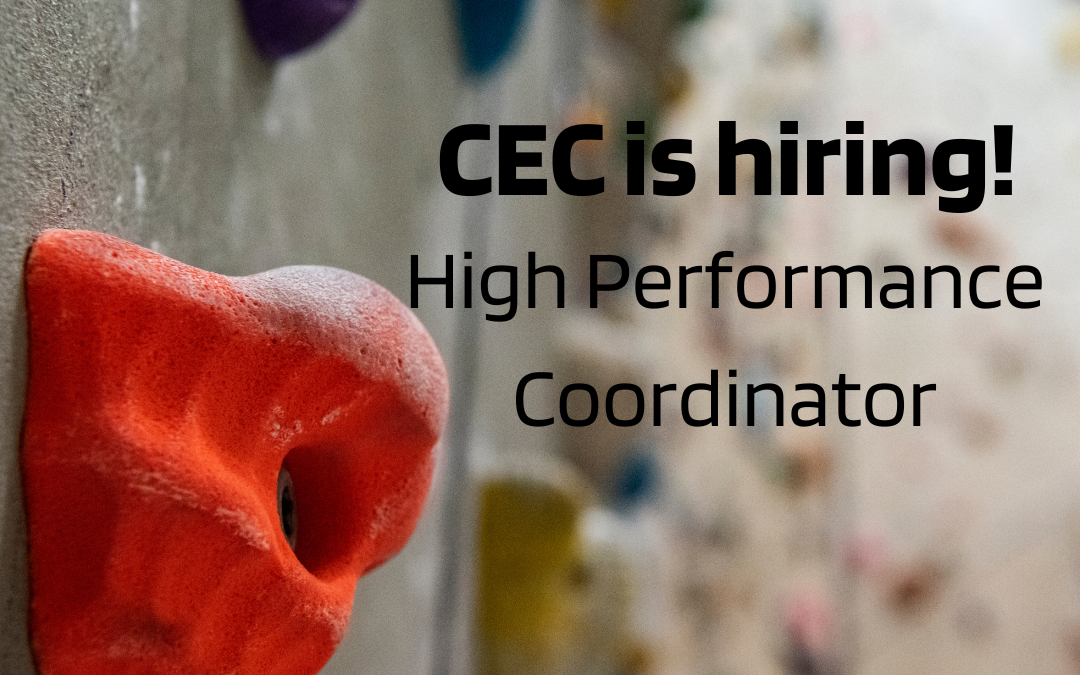 CEC hiring High Performance Coordinator