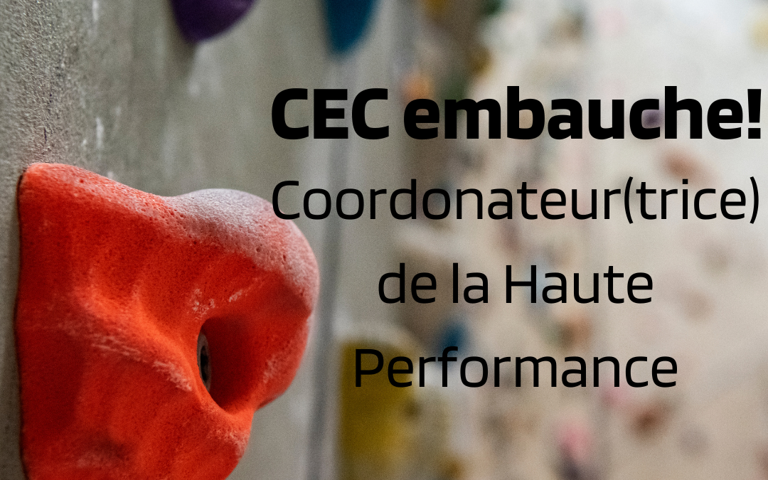 CEC embauche Coordonateur(trice) de la haute performance