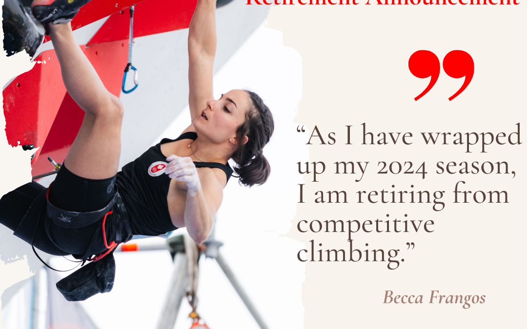 Retirement Announcement: Becca Frangos, National Team Member