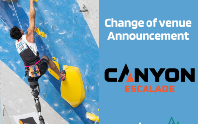 Update: 2025 Para-Climbing National Championships Relocated to Canyon Escalade